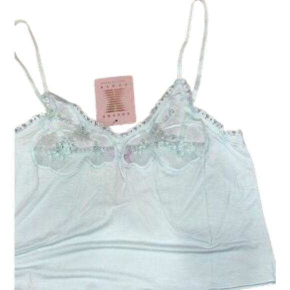 Savage X Fenty Lace Curvy Cami Sleepwear - Seashell Blue - Size: 2X (2) - Picture 4 of 6